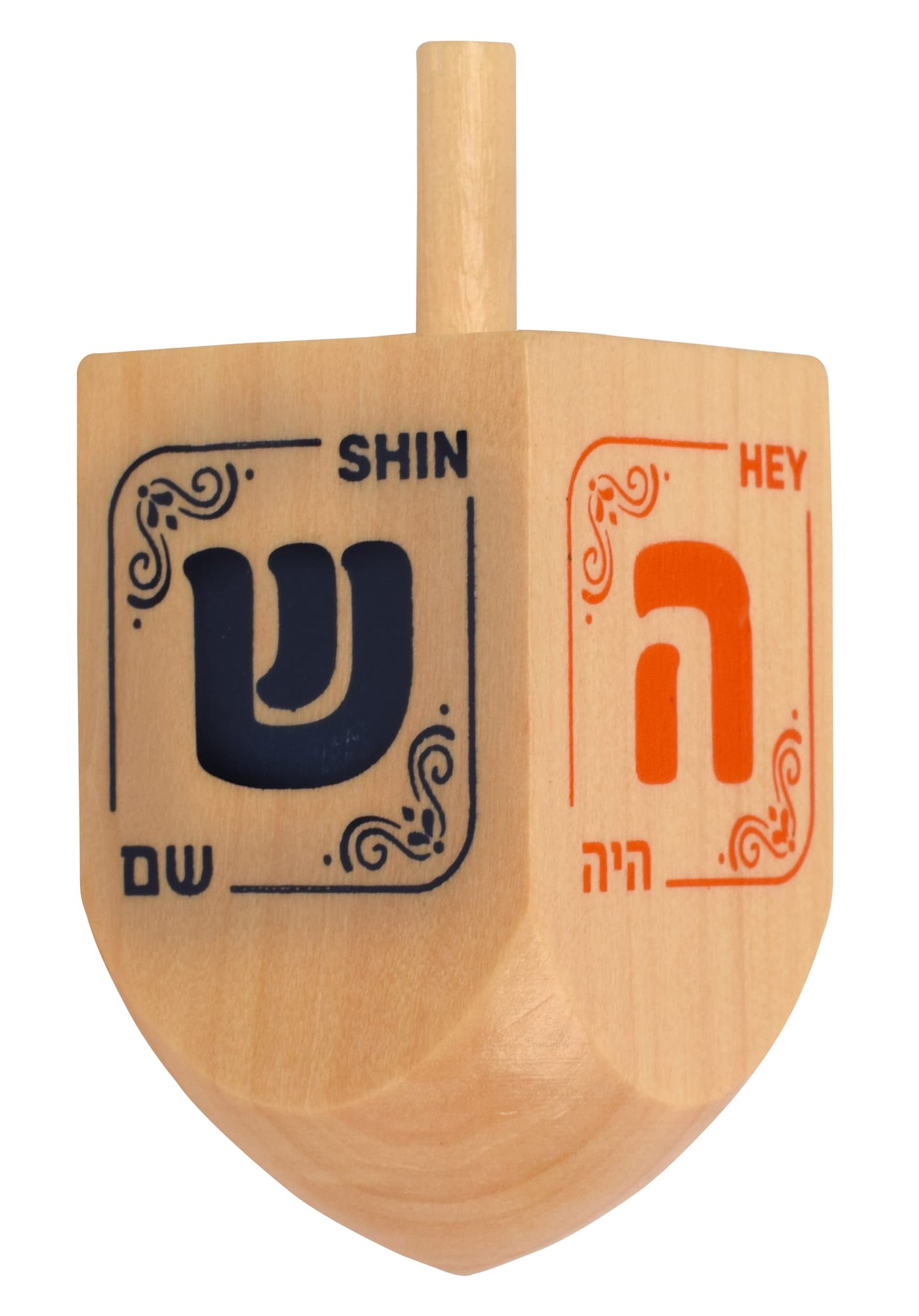 Izzy 'N' Dizzy Hanukkah Dreidels - Wooden Dreidel - 10 Pack Medium