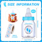 62 Pcs 3.5 Inch Baby Mini Milk Bottle Baby Shower Favor With 500 Adhesive Thank You For Showering Stickers, Small Plastic Candy
