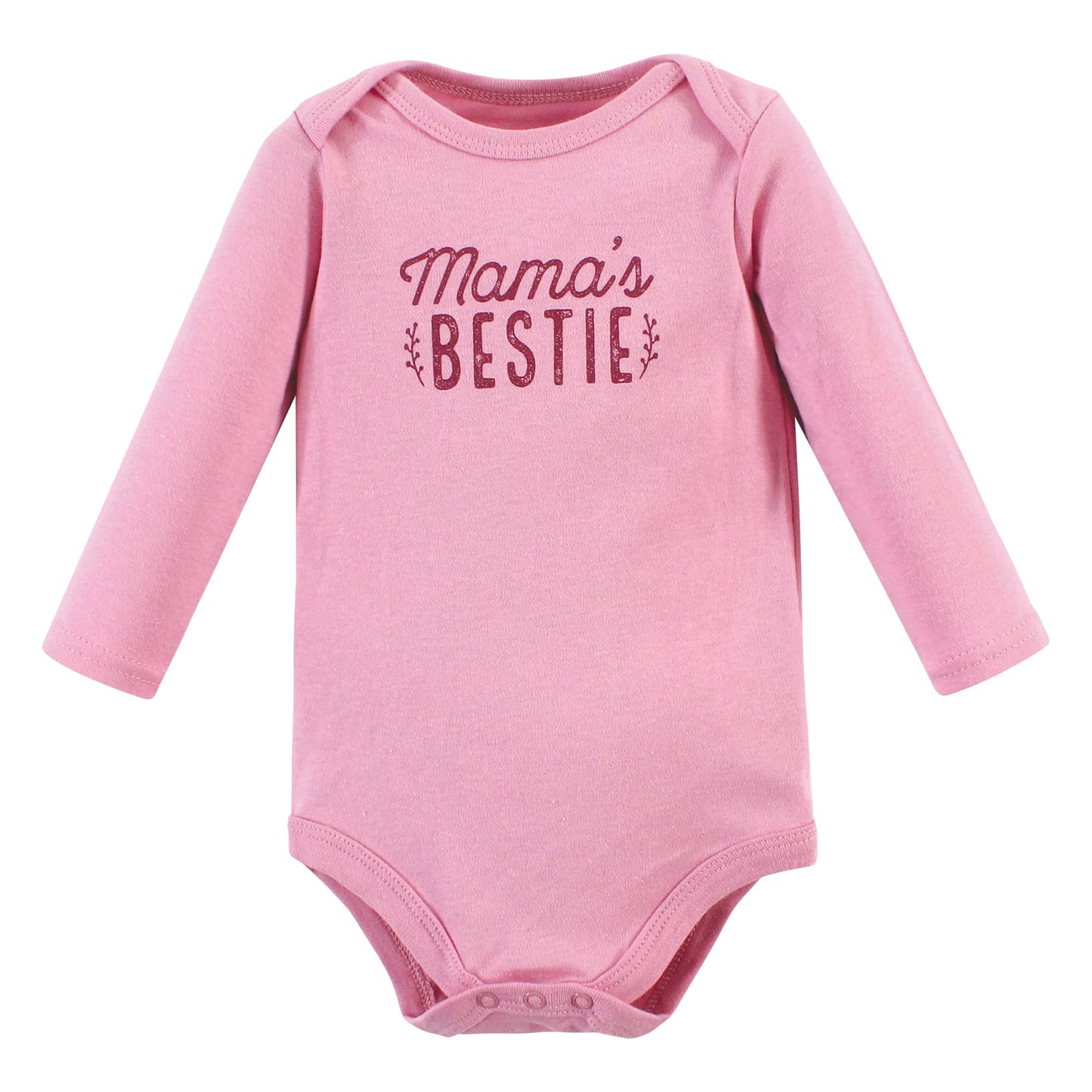 Hudson Baby Unisex Baby Cotton Long-Sleeve Bodysuits, Little Love Flowers 3-Pack, 0-3 Months
