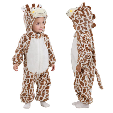 Tonwhar Infant And Toddler Halloween Cosplay Costume Kids' Animal Outfit Snowsuit(12-18 Months,Giraffe)