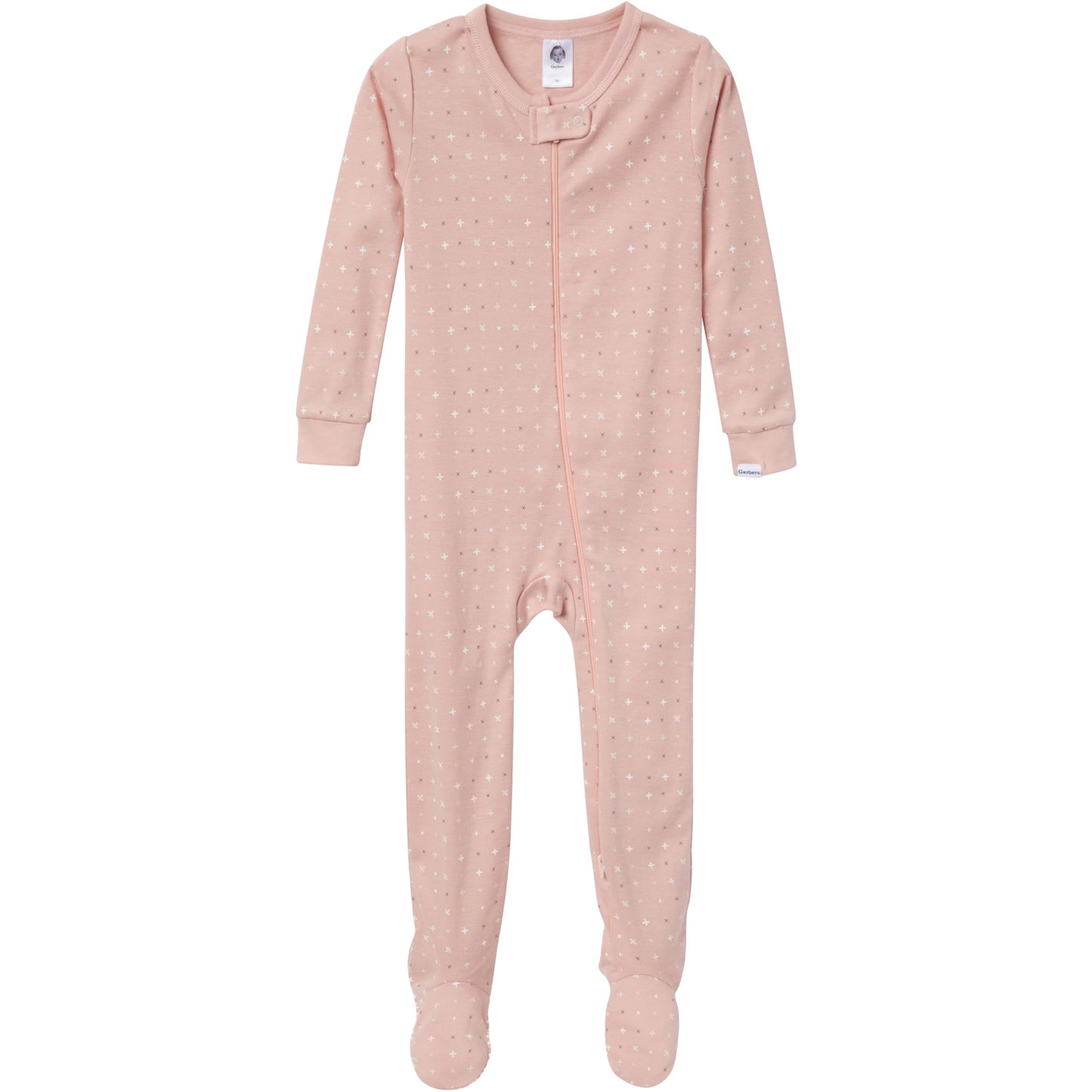 Gerber Unisex-Baby 2-Pack Footed Pajamas, Dog, 0-3 Months