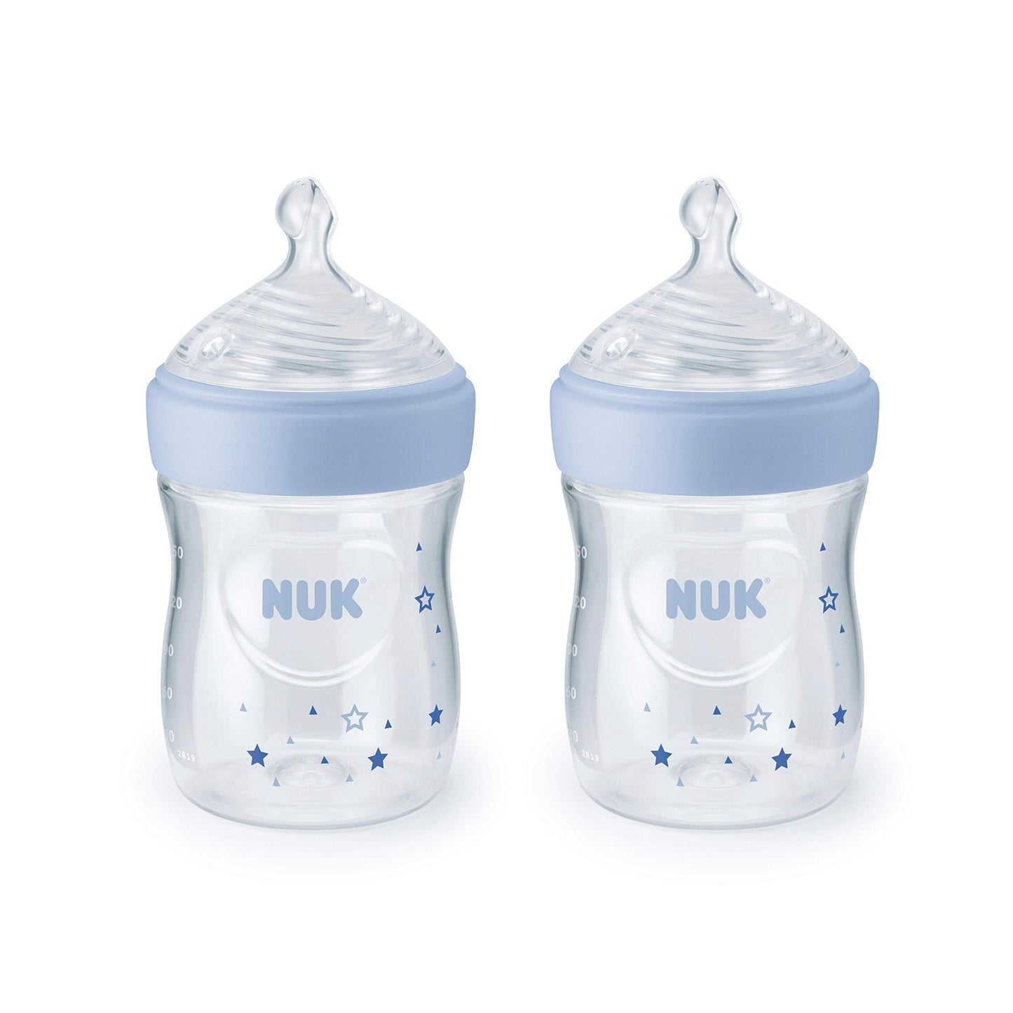 NUK Simply Natural Baby Bottles, 5 Oz, 2 Pack