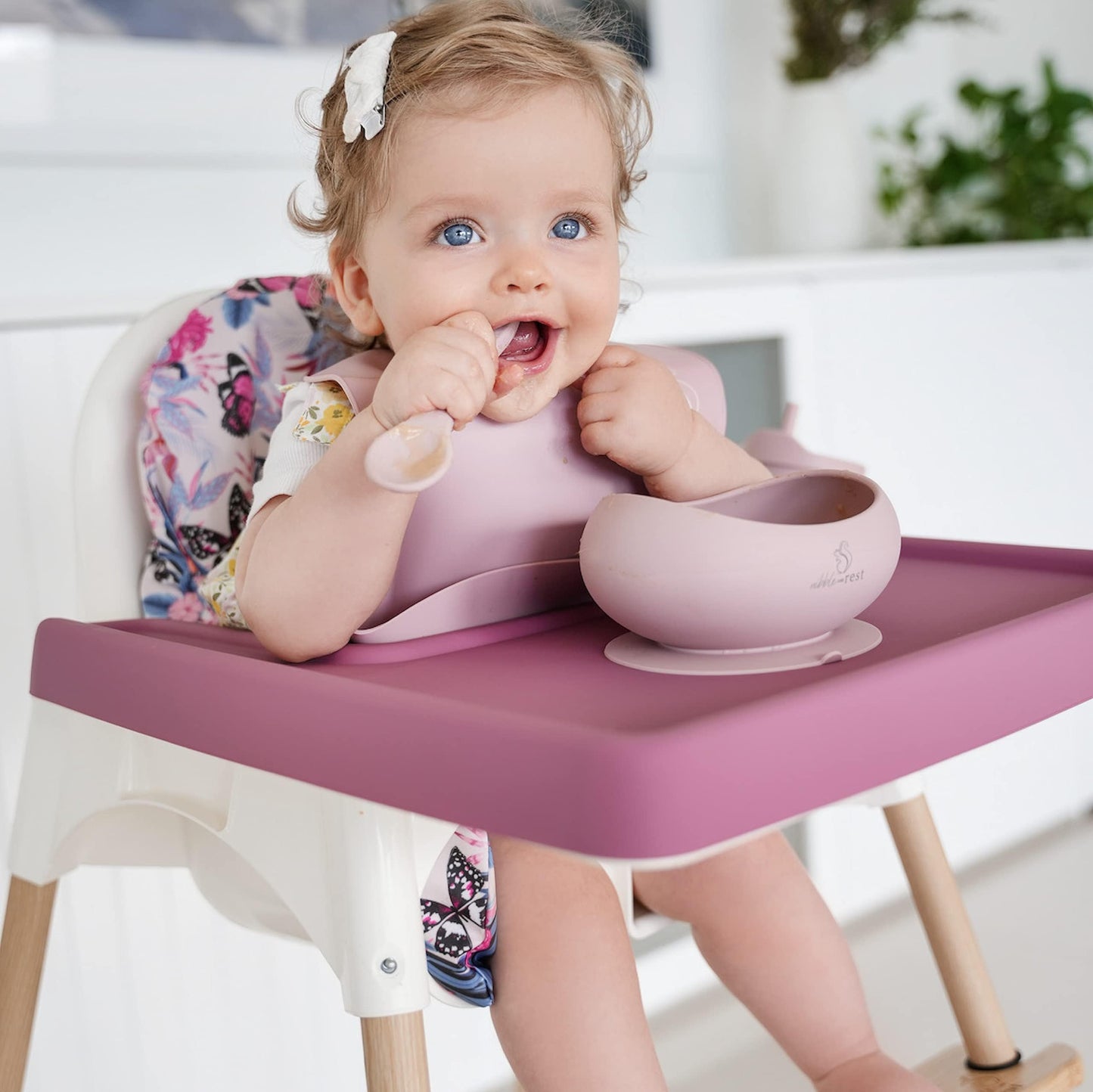 Nibble And Rest Highchair Cushion Cover For Inflatable Cushion, Compatible For Ikea Antilop Highchair, High Chair Accessories St