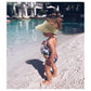 Sun-Visor-Hat For Kids Foldable Straw-Beach-Hat Baby-Girls Summer Upf 50+ Sun-Hat Beige
