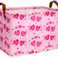 Boohit Personalized Easter Baskets For Kids Large Girl Foldable Storage Box For Gifts Kids Empty Storage Bins Rectangular Toy Or
