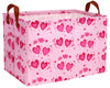 Boohit Personalized Easter Baskets For Kids Large Girl Foldable Storage Box For Gifts Kids Empty Storage Bins Rectangular Toy Or