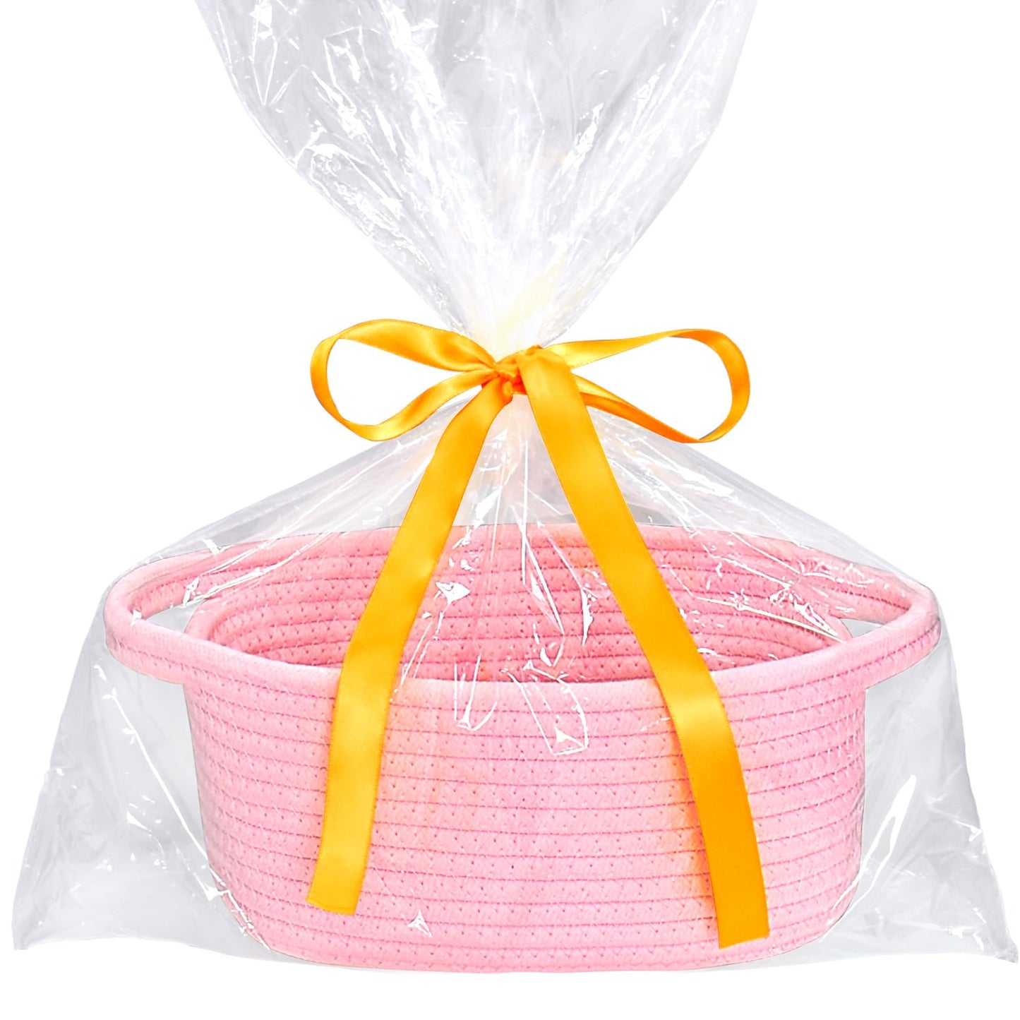 Abenkle Small Storage Basket, Mini Cute Tiny Cotton Rope Woven Boho Decorative Toy Bin For Nursery, Spa, Empty Gift Basket With