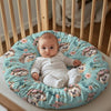 Babrukda Cute Flower Hedgehog Baby Lounger Cover for Newborn Baby Lounger Pillow Cover Baby Nest Breathable Infant Floor Seat Co