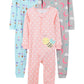 Simple Joys by Carters Toddler Girls 3-pack Snug-fit Footless Cotton Pajamas, Ballerina/Moon/Bee, 2T
