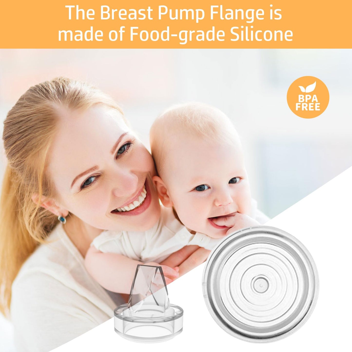 5Pack Silicone Duckbill Valve & 4Pack Silicone Diaphragm Compatible With S9 / S12 / S9Pro / S12Pro Wearable Breastpump, Electric