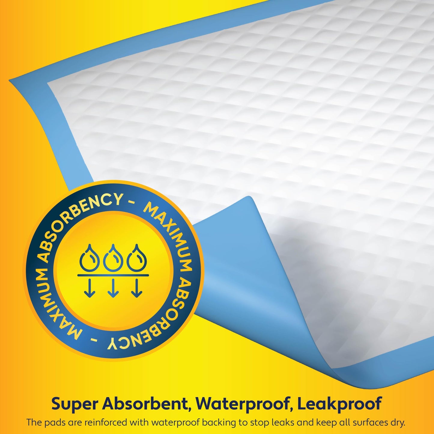 100 Pack Disposable Baby Changing Pads 17 X 13 Inches, Super Absorbent Incontinence Underpads, Waterproof Potty Training, Diaper
