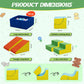 Moozhealth 6 Pieces Foam Climbing Blocks With Ball Pit,Kids Soft Play Climbing For Toddlers,Baby Climbing Toys Indoor,Modular Wa