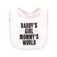 Hudson Baby Unisex Baby Cotton Bibs, Mommys World, One Size