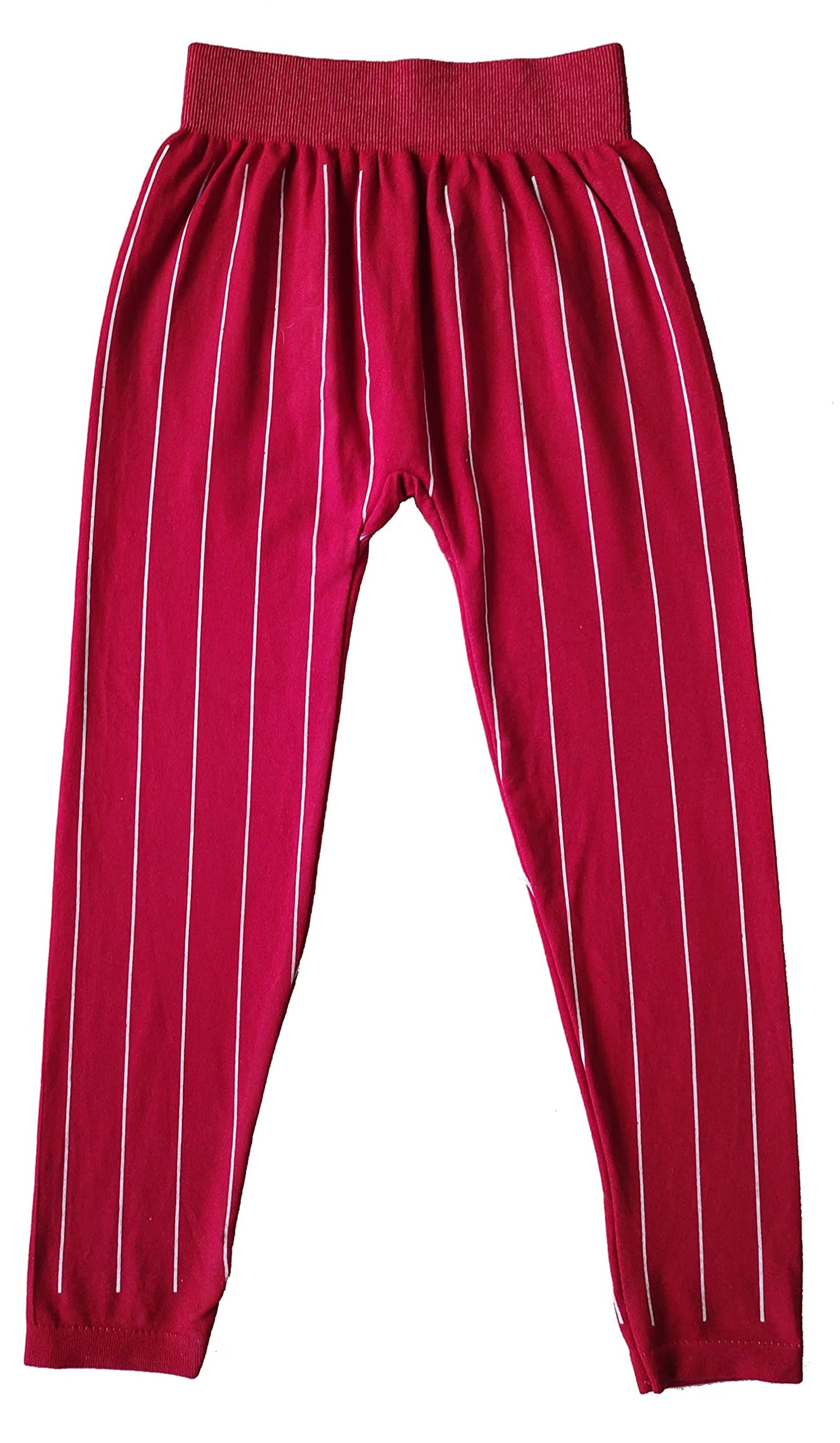 LOVO Girls Lycra Leggings (SLEX0680, Red, 89 Years)