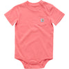 Carhartt Baby Short-Sleeve Pocket Bodysuit, Dubarry Pink, 24M