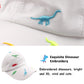 Bamery Toddler Baseball Hat For Boys&Girls Baby Baseball Cap Embroidery Dinosaur Kids Hat For 2-6T (Dinosaur White, 2-6T)