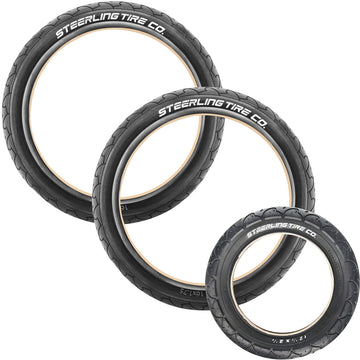 Steerling Tire Co Two 16' X 1.75 R And One 12.5' X 2.25 F Wheel Replacement Tires For Bob Revolution Se/Pro/Flex Strollers & S