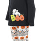 Unique Baby Girls Toddler 3 Piece Halloween Pumpkin Ghost Outfit (4T)