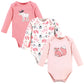 Hudson Baby Unisex Bodysuits Cotton Long-Sleeve Orest Girl, 6-9 Months, Orest Girl, 6-9 Months Us