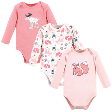 Hudson Baby Unisex Bodysuits Cotton Long-Sleeve Orest Girl, 9-12 Months, Orest Girl, 9-12 Months Us