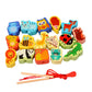 ATORSE Wooden Bead Threading Toy Gifts Wooden Lacing Toy for Children Kids Toddlers Animal|Baby|Toys for Baby|Developmental Baby