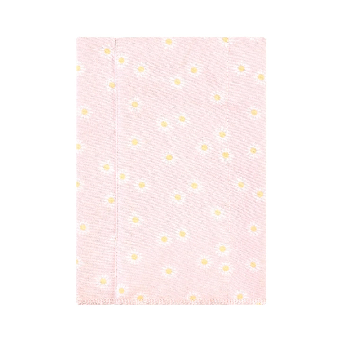 Hudson Baby Unisex Baby Cotton Flannel Burp Cloths, Peace Love Flowers 7 Pack, One Size