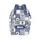 Rocket Personalized Diaper Bag with Custom Name - Custom Baby Tote Backpack for Mom, Unique Gift for New Parents, Baby Shower Es