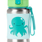 Skip Hop Toddler Sippy Cup with Straw, Zoo Stainless Steel Straw Bottle, Octopus