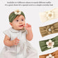 Zurlefy Stretchy Baby Girl Headbands Bows, Infant Headband Bows For Baby Bonnet Newborn Head Wraps Toddler Unisex (03H-16)