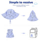 Durio Sun Hat Baby Toddler Infant Sun Hats Sun Protection Wide Brim Bucket Hat Cute Baby Boy Summer Beach Hat C Blue Dinosaur 3-