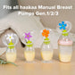 Haakaa Flower Stopper Breastpump Stopper Manual Breast Pump Silicone Flower Stopper 100% Food Grade Silicone Bpa Pvc And Phthala