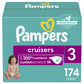 Pampers Cruisers Diapers - Size 3, One Month Supply (174 Count), Disposable Active Baby Diapers with Custom Stretch