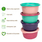 The First Years Greengrown Reusable Bowls With Lids - Toddler Snack Bowl - 8 Pack - Pink/Purple/Teal
