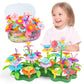 GILI Flower Garden Building Stacking Toys - Build a Bouquet Sets for 4 5 6 Year Old Toddler Girls Arts and Crafts for Little Kid