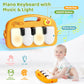 Baby Gym Play Mat With Walker, 2 In 1 Kick And Play Piano Activity Center With Light & Music, Tummy Time Mat & Baby Push Toys Fo