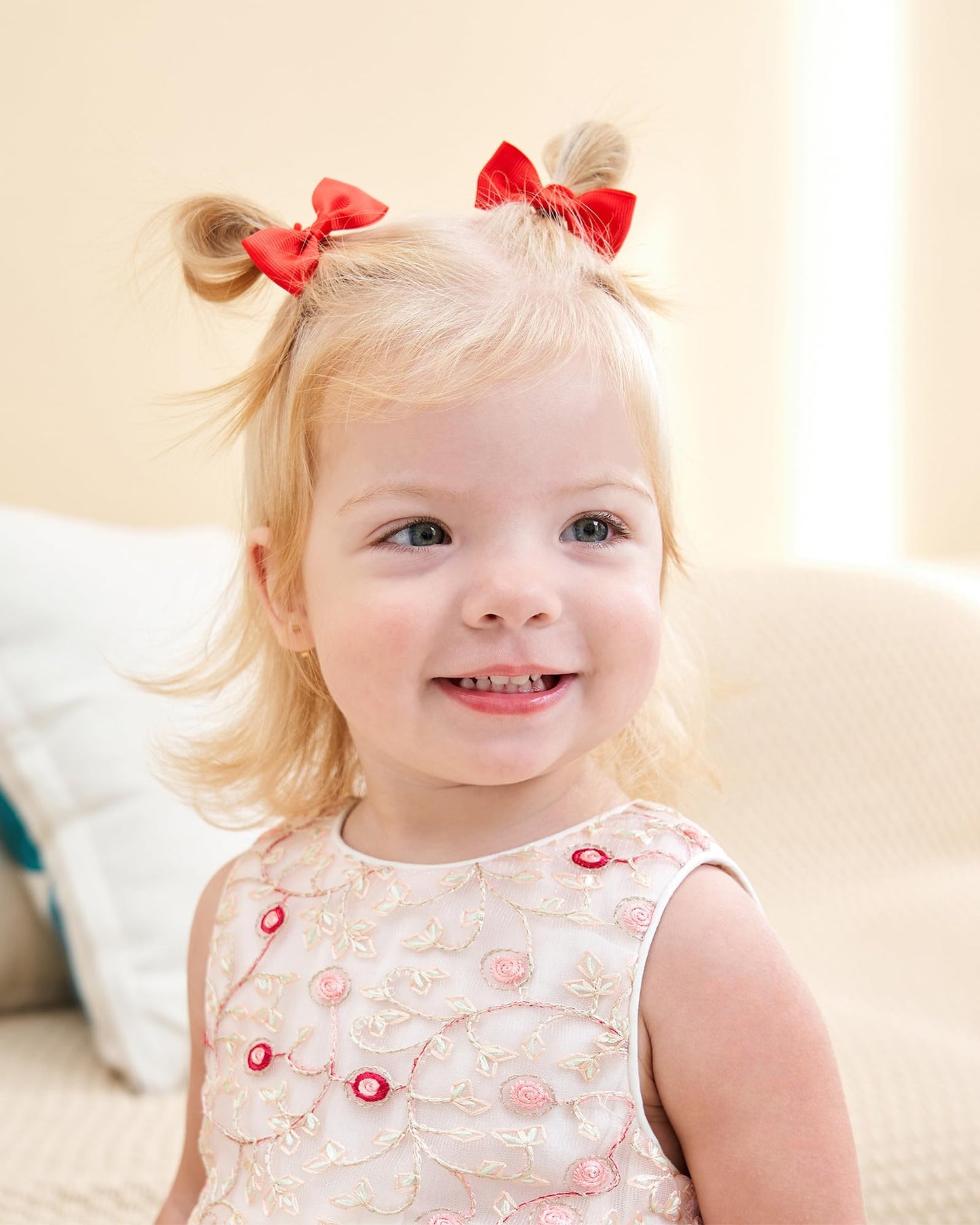 Jollybows 100Pcs 2 Inches Baby Girls Hair Bows Ties Mini Boutique Elastic Hair Rubber Ribbon Hair Band Accessories For Kids Todd