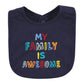 Hudson Baby Unisex Baby Cotton Bibs, Boy Bold Family, One Size