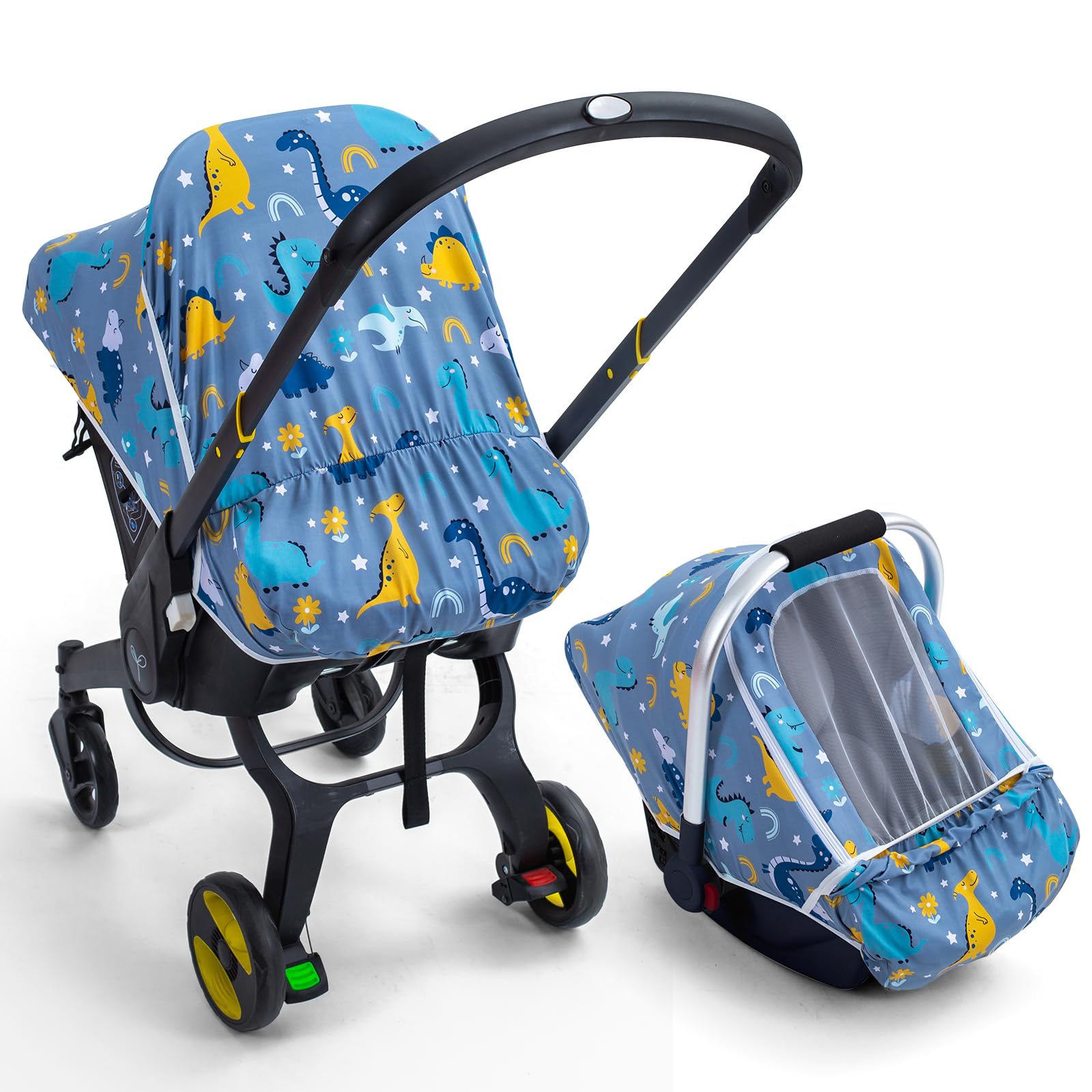 Baby Car Seat Cover, Breathable Carseat Covers Baby With Mesh Screen, Infant Car Seat Canopy Cover For Girls Boys, Newborn Car S