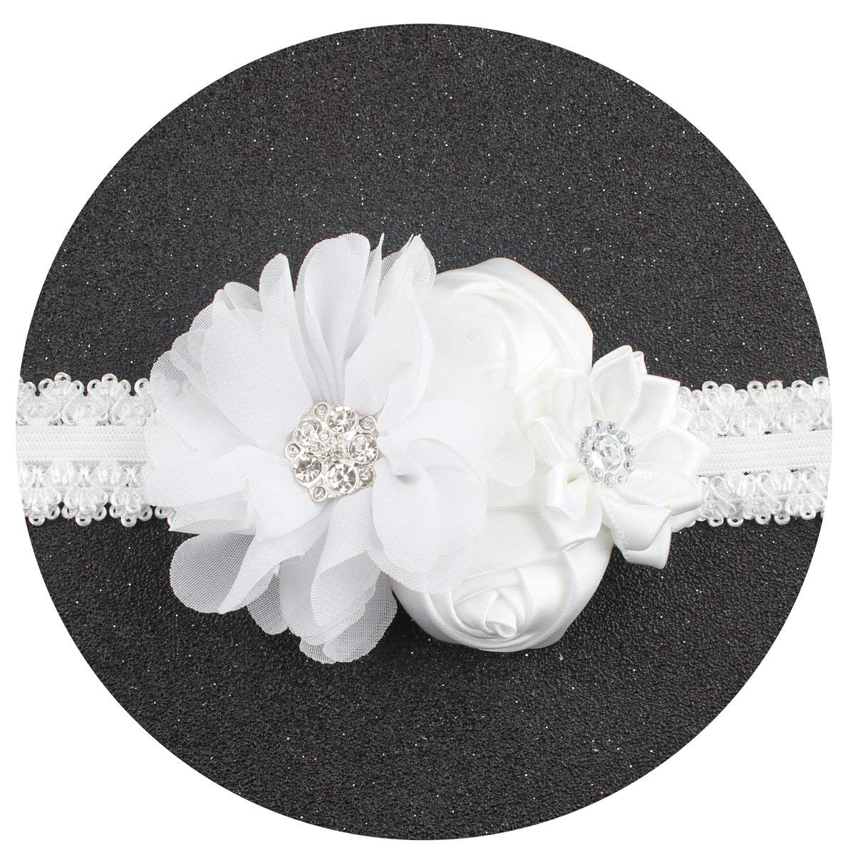 Mausong Christening Headbands Baptism Headbands With Bows