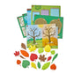 hand2mind Sensory Leaves Math Activity Set, Pattern Play, Shape Puzzle, Pattern Blocks Cards, Math Counters, Sorting Toy, Shapes