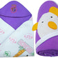 BRANDONN Newborn Combo of Double PLY Reversible Hooded and Fleece Hooded Baby Blankets(Pack of 2, Purple)
