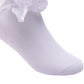 Baiyixin 3 Pack Little Girls Cotton Lace Ruffle Princess Style Dress Socks(2T-12T) White