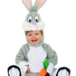 Looney Tunes Bugs Bunny Romper Costume, Gray, 6-12 Months