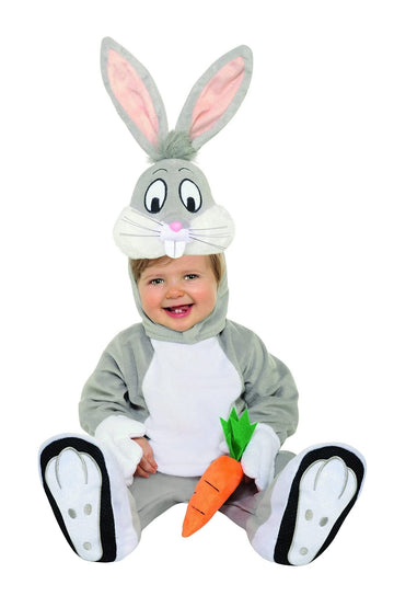 Looney Tunes Bugs Bunny Romper Costume, Gray, 6-12 Months