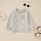 Boutikome Valentines Day Sweatshirt Toddler Baby Boy Mr. Steal Your Heart Shirts Long Sleeve Pullover Spring Tops Clothes(Grey,1