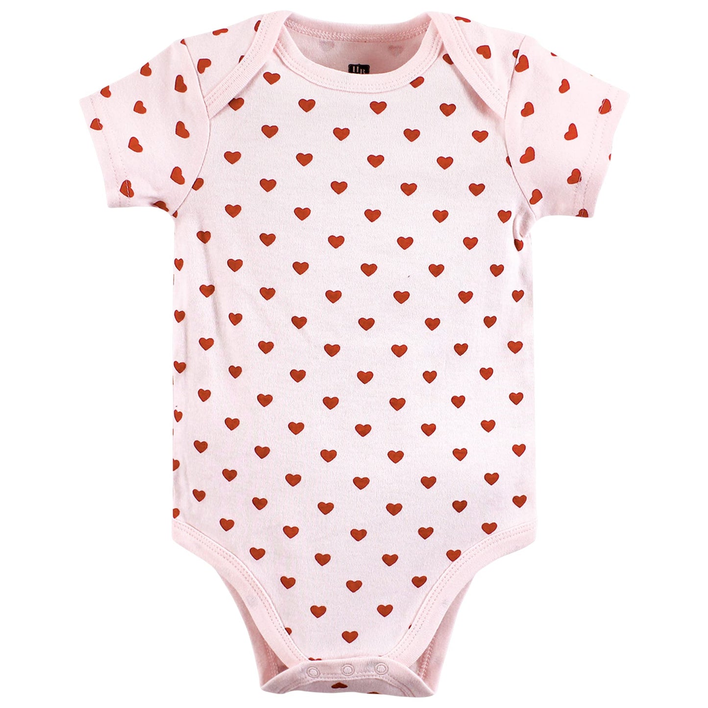 Hudson Baby Unisex Baby Cotton Bodysuits, Valentine Sweetheart, 0-3 Months