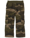 The Childrens Place Baby Boys And Toddler Boys Pull On Cargo Pants, Olive Camo, 6-9 Months