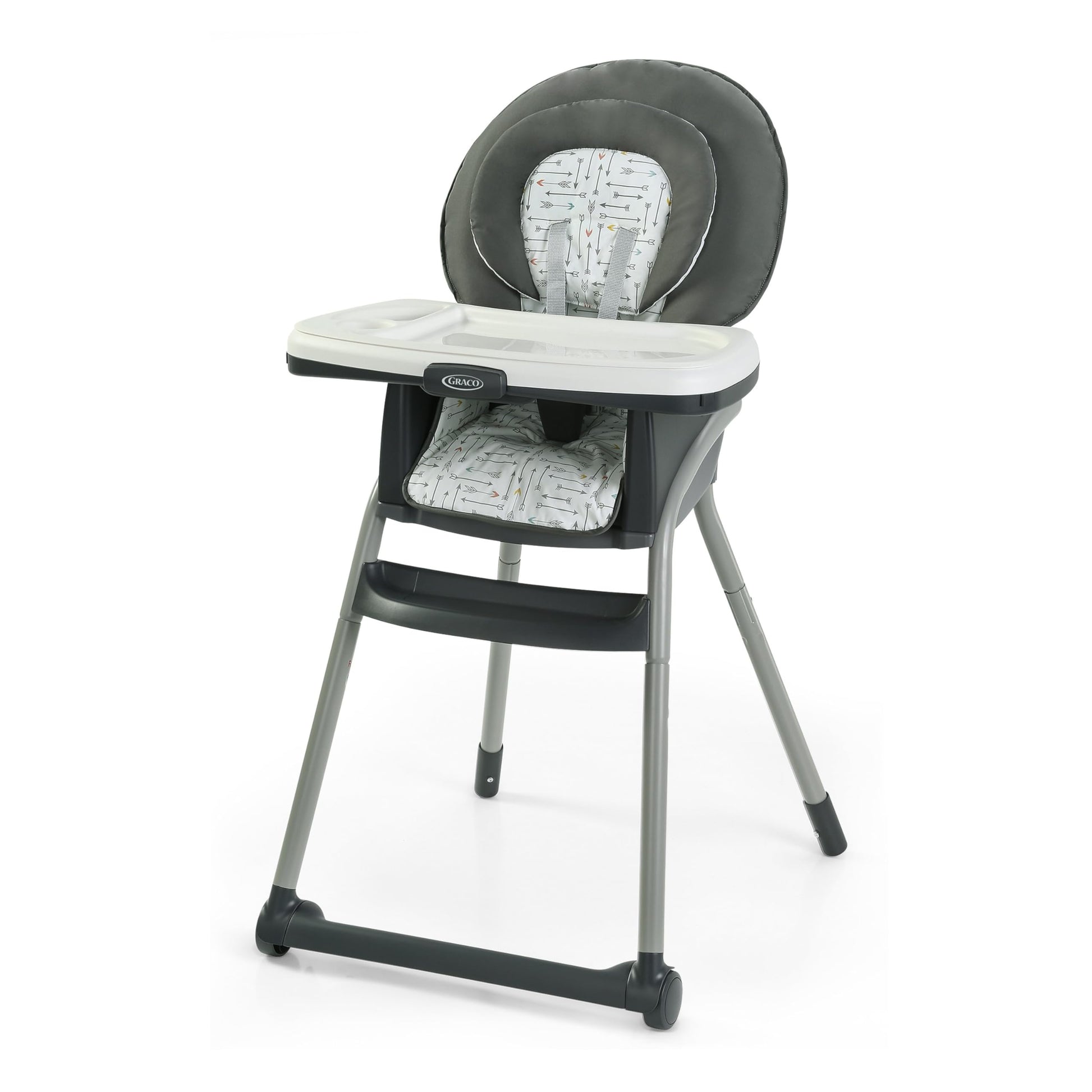 Graco Table2Table LX 6-in-1 Highchair, Arrows with Infant Head Support & One-Hand Removable Tray
