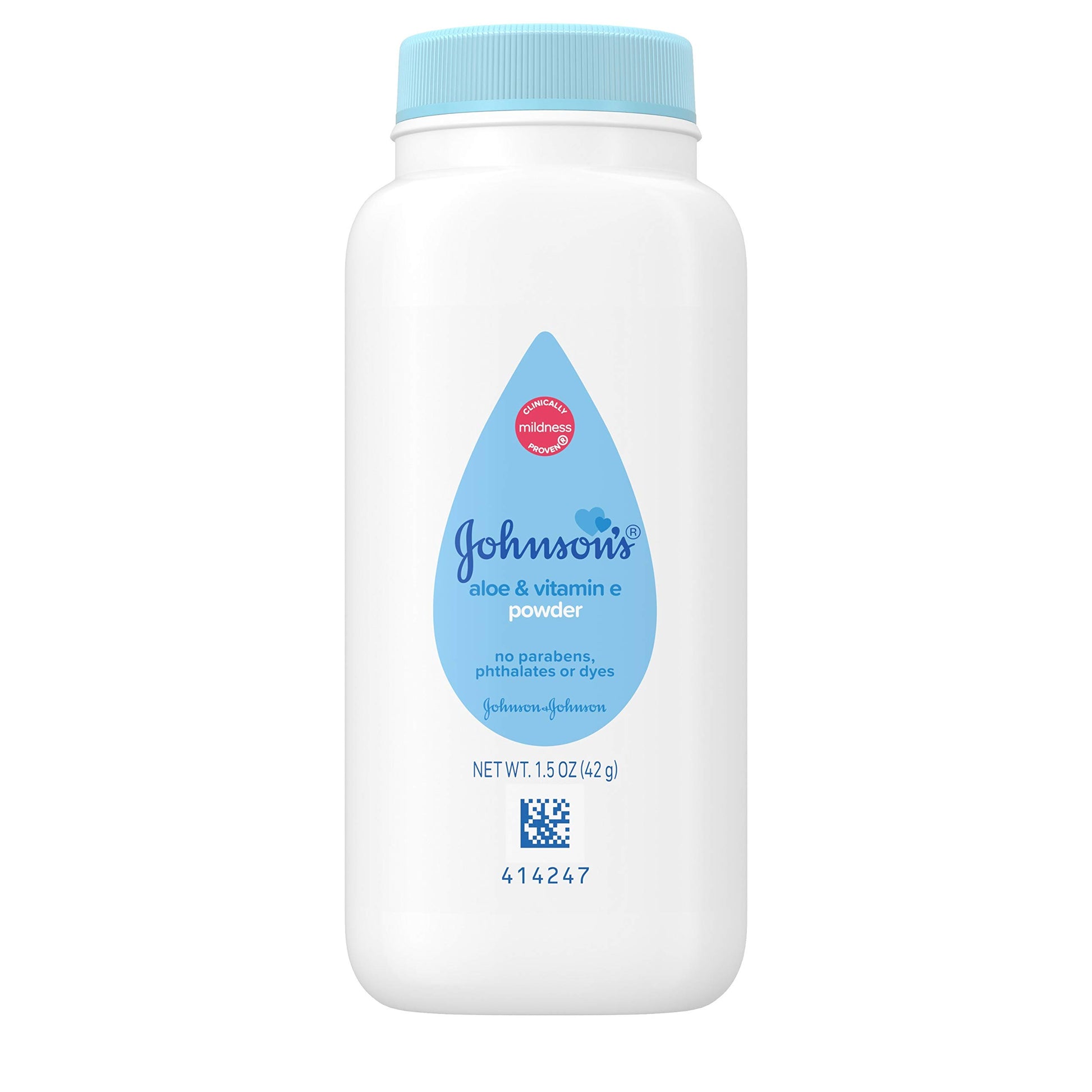 Johnson'S Baby Naturally Derived Cornstarch Baby Powder With Aloe And Vitamin E For Delicate Skin, Hypoallergenic And Free Of Pa