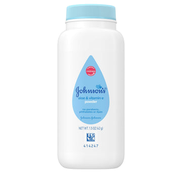 Johnson'S Baby Naturally Derived Cornstarch Baby Powder With Aloe And Vitamin E For Delicate Skin, Hypoallergenic And Free Of Pa